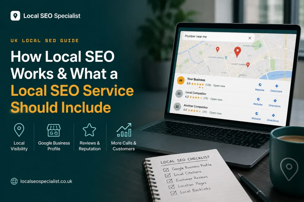 How local SEO works and the key services used to improve local search visibility and Google Maps rankings